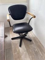 Kapperstoel, Huis en Inrichting, Stoelen, Ophalen, Gebruikt, Zwart, Hout
