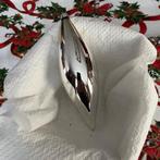 Antieke Kerstbal glas, Pegel, zilver, Ophalen of Verzenden, Gebruikt