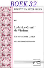 Bladmuziek boek32 Duo Symfonie 1610 Lodovico Grossi da Viana, Muziek en Instrumenten, Bladmuziek, Gebruikt, Klassiek, Zang, Ophalen of Verzenden