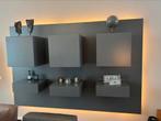 Pastoe wandkast donker grijs, Huis en Inrichting, Ophalen, 200 cm of meer, 150 tot 200 cm, 25 tot 50 cm