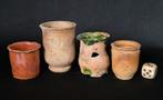 Zalfpotjes 17e eeuw, Antiek en Kunst, Antiek | Keramiek en Aardewerk, Ophalen of Verzenden