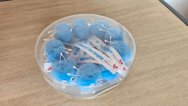 Leuke kraamcadeautjes - blauwe wuppie,s, Kinderen en Baby's, Kraamcadeaus en Geboorteborden, Zo goed als nieuw, Kraamcadeau, Ophalen