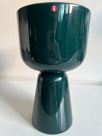 Fins Design Iittala Nappula Bloempot op Voet Donkergroen H26 beschikbaar voor biedingen