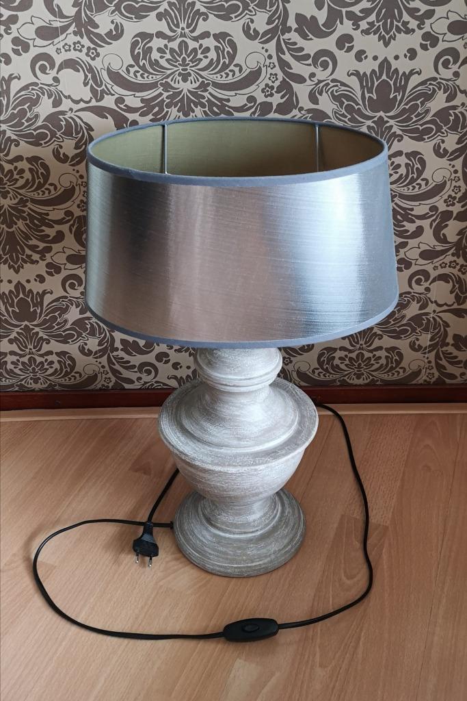Rustieke tafellamp met urnvormige voet – 53 cm hoog (*2st), Huis en Inrichting, Lampen | Tafellampen, Zo goed als nieuw, 50 tot 75 cm