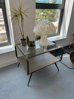 By Maeve Arnhem salontafel met metaal glas industriële look, 100 tot 150 cm, Zo goed als nieuw, Metaal, Minder dan 50 cm