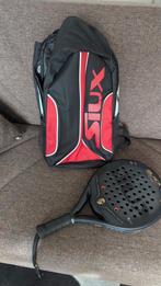 Siux Black Carbon Revolution 3K Padelracket + tas, Ophalen of Verzenden, Gebruikt, Padelracket