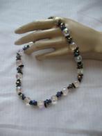 Korte Ketting Facet Paars Parelmoer en Glanzend naturel, Ophalen of Verzenden, Overige materialen, Ketting