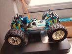 Rc auto merk hsp buggy 1/10 nitro, Ophalen, Zo goed als nieuw, Nitro, Auto offroad