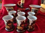 Keramiek Olie Lamp & Drink Set - Handgemaakt, Ophalen of Verzenden
