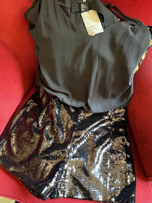 nieuwe broekpak H&M, Kleding | Dames, Broeken en Pantalons, Nieuw, Maat 38/40 (M), Zwart, Kort, Ophalen