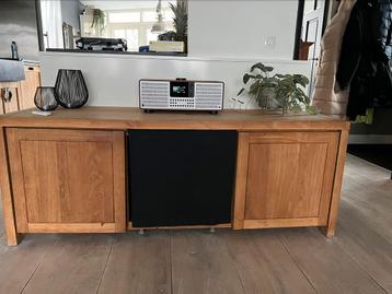 Audio dressoir van teak hout 