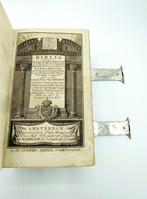 Bijbel met zilveren sloten, A.H. Lazonder, Schoonhoven, 1842, Verzenden, Bijbel