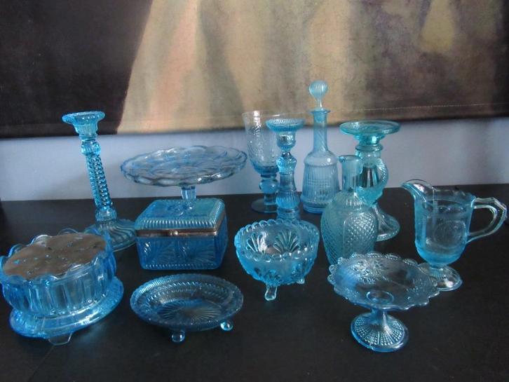 13 STUKS OUD en NIEUW GLASWERK verzenden mogelijk, Antiek en Kunst, Curiosa en Brocante, Ophalen