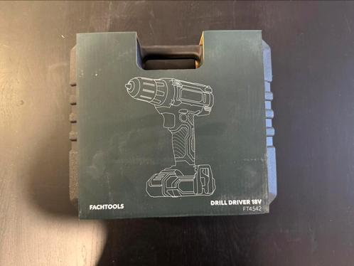 Accuboormachine 18V – Fachtools, Doe-het-zelf en Verbouw, Gereedschap | Boormachines, Nieuw, Boor- en Schroefmachine, Ophalen of Verzenden