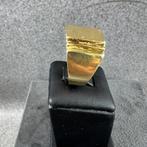 Gouden Ring | 14k | 8,7g | monogram | mt 19,25 | 386555, Sieraden, Tassen en Uiterlijk, Ringen, Gebruikt, 19 tot 20, Ophalen of Verzenden