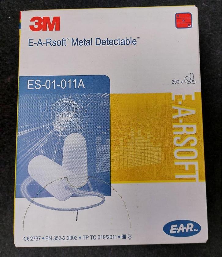 Nieuw 3M EAR Soft detectable oordoppen met koord - 200 paar, Doe-het-zelf en Verbouw, Gehoorbeschermers, Nieuw, Ophalen of Verzenden