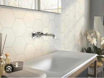 Witte Hexagon Tegels - 4,5m² - APE Grupo/Carmen beschikbaar voor biedingen