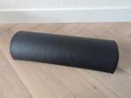 Knie, nek kussen yoga, kussen rol ergonomisch leer zwart, Ophalen of Verzenden