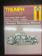 Triumph Herald Werkplaatshandboek Haynes 1959-1971, Ophalen of Verzenden, Gelezen