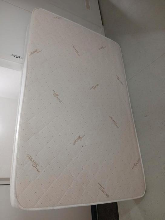 AANBIEDING: ORGANIC COTTON TWEEPERSOONS MATRAS 120x200 HR55, Huis en Inrichting, Slaapkamer | Matrassen en Bedbodems, Zo goed als nieuw