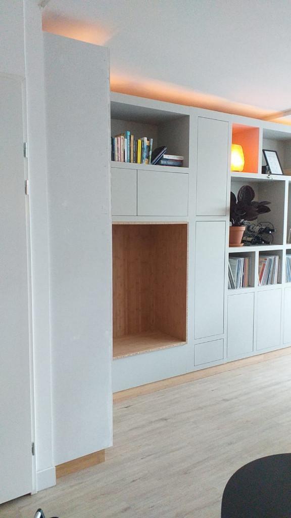 Wandmeubel, woonkamerkast, designkast, kast tv-kast op maat., Huis en Inrichting, Kasten | Wandmeubels, Nieuw, 200 cm of meer