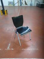 Partij Stapelstoelen (110 stuks) - Houten Zitting, Huis en Inrichting, Stoelen, Ophalen, Gebruikt, Zwart, Vijf, Zes of meer stoelen