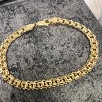 14k gouden armband massief schakel italy nieuw, Ophalen of Verzenden, Zo goed als nieuw