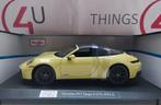 Maisto 1:18 Porsche 911 992.2 Targa 4 GTS Hybrid 2025 geel, Hobby en Vrije tijd, Modelauto's | 1:18, Ophalen of Verzenden, Nieuw
