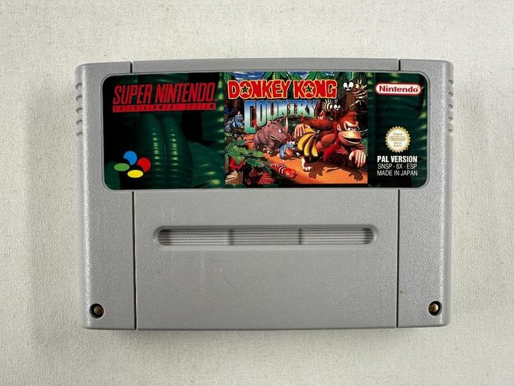 Donkey Kong Country Super Nintendo SNES, Spelcomputers en Games, Games | Nintendo Super NES, Gebruikt, Platform, 2 spelers, Vanaf 3 jaar