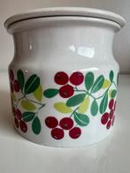 Vintage Arabia Pomona~Marmeladepot + Deksel~Rode Bessen 60’s, Huis en Inrichting, Ophalen of Verzenden, Zo goed als nieuw, Porselein