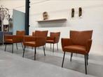 6 Showmodel Design on Stock Moka eetkamerstoel Cera Cognac, Huis en Inrichting, Stoelen, Ophalen of Verzenden, Vijf, Zes of meer stoelen