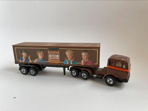 model Mercedes NG SK bruin Calvé pindakaas Efsi 1/87, Hobby en Vrije tijd, Modelauto's | 1:87, Gebruikt, Bus of Vrachtwagen, Efsi