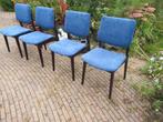vier retro mid century eetkamerstoelen, Verzamelen, Retro, Ophalen of Verzenden, Huis en Inrichting