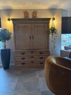 Oude Grenen Broodkast met Laden, Huis en Inrichting, Gebruikt, 100 tot 150 cm, Ophalen of Verzenden, Met lade(s)