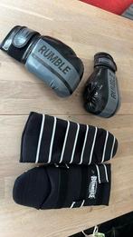 Kickboks scheenbeschermers en handschoenen kind 10 jaar, Sport en Fitness, Vechtsporten en Zelfverdediging, Overige, Maat XS of kleiner