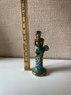 Antiek Messing Beeldje Vrouwenfiguur, Antiek en Kunst, Kunst | Beelden en Houtsnijwerken, Ophalen of Verzenden