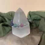 Fluoriet bloem geluk beschermt focus intuïtie magie power, Sieraden, Tassen en Uiterlijk, Armbanden, Ophalen of Verzenden, Nieuw