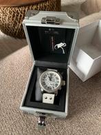 TW Steel Horloge, Leer, Staal, Polshorloge, Zo goed als nieuw