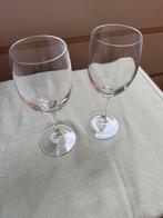 Set van 2 mooie wijnglazen, Ophalen, Glas of Glazen, Effen, Glas