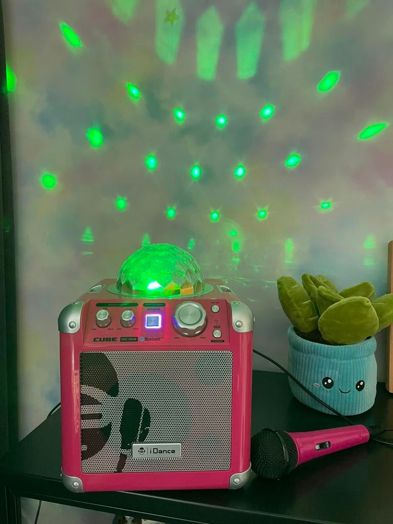 I dance bc100 bluetooth feest microfoon, Ophalen of Verzenden, Gebruikt, Complete set