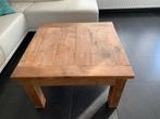 Teak houten salontafel, Huis en Inrichting, Tafels | Salontafels, 50 tot 100 cm, Minder dan 50 cm, Teakhout, Gebruikt