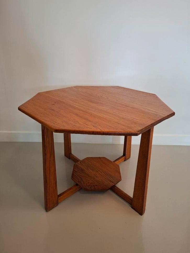 Amsterdamse School Bijzettafel Art Deco salontafel, Huis en Inrichting, Tafels | Salontafels, Gebruikt, 50 tot 75 cm, 50 tot 100 cm