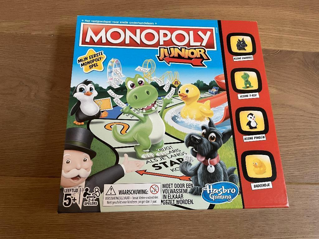 Monopoly junior, Hobby en Vrije tijd, Gezelschapsspellen | Bordspellen, Zo goed als nieuw, Drie of vier spelers, Ophalen
