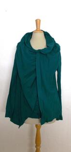 Aparte groene top van Cora Kemperman! S/M, Maat 38/40 (M), Verzenden, Zo goed als nieuw, Lange mouw