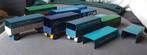 TEKNO DIV. AANHANGERS / HUIVEN, Hobby en Vrije tijd, Modelauto's | 1:50, Verzenden, Gebruikt, Bus of Vrachtwagen, Tekno