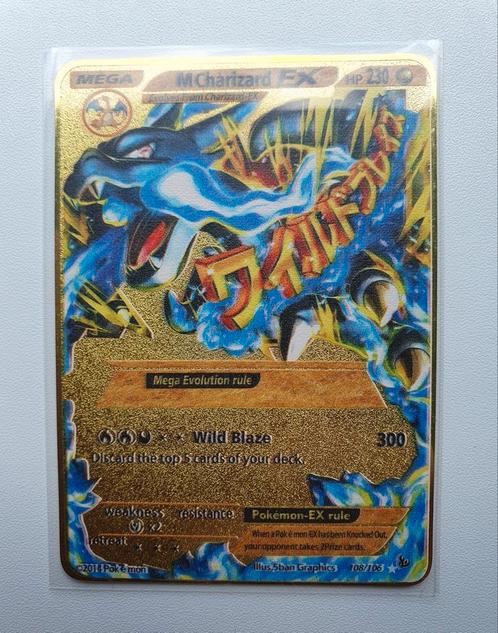 M Charizard EX #108 Pokemon Flashfire Metal Pokemon card, Hobby en Vrije tijd, Verzamelkaartspellen | Pokémon, Nieuw, Losse kaart