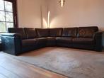 Haveco Piazza donkerbruin rundlederen hoekbank, Ophalen, Zo goed als nieuw