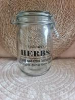 Glazen voorraadpot, Ophalen, Glas of Glazen, Gebruikt, Glas