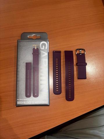 Garmin Quick Release 20 Watch Band “Berry Silicone” beschikbaar voor biedingen