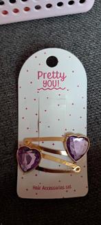 Haarspelden met paarse hartjes, Kleding | Dames, Pretty You!, Ophalen of Verzenden, Nieuw